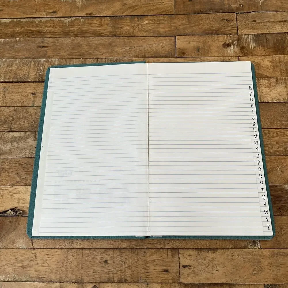 Vintage Vernon Single Entry Ledger Book #476 SEL 150 Cyan Color